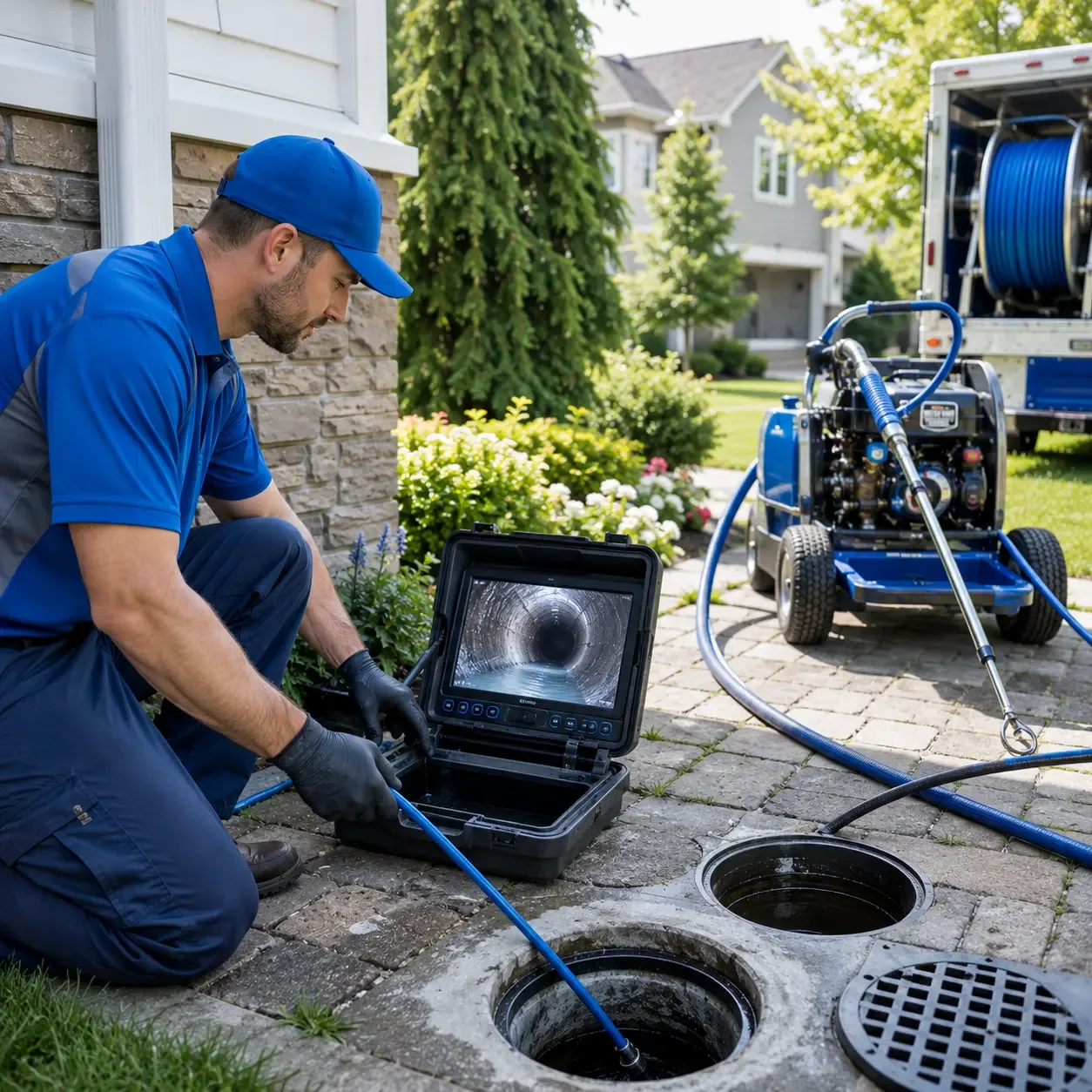Outdoor drain cleaning professionals serving North Reading, MA